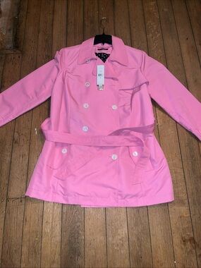 Lauren Ralph Lauren Pink Peacoat Rain Coat Women’s 1X NEW Trench Coat